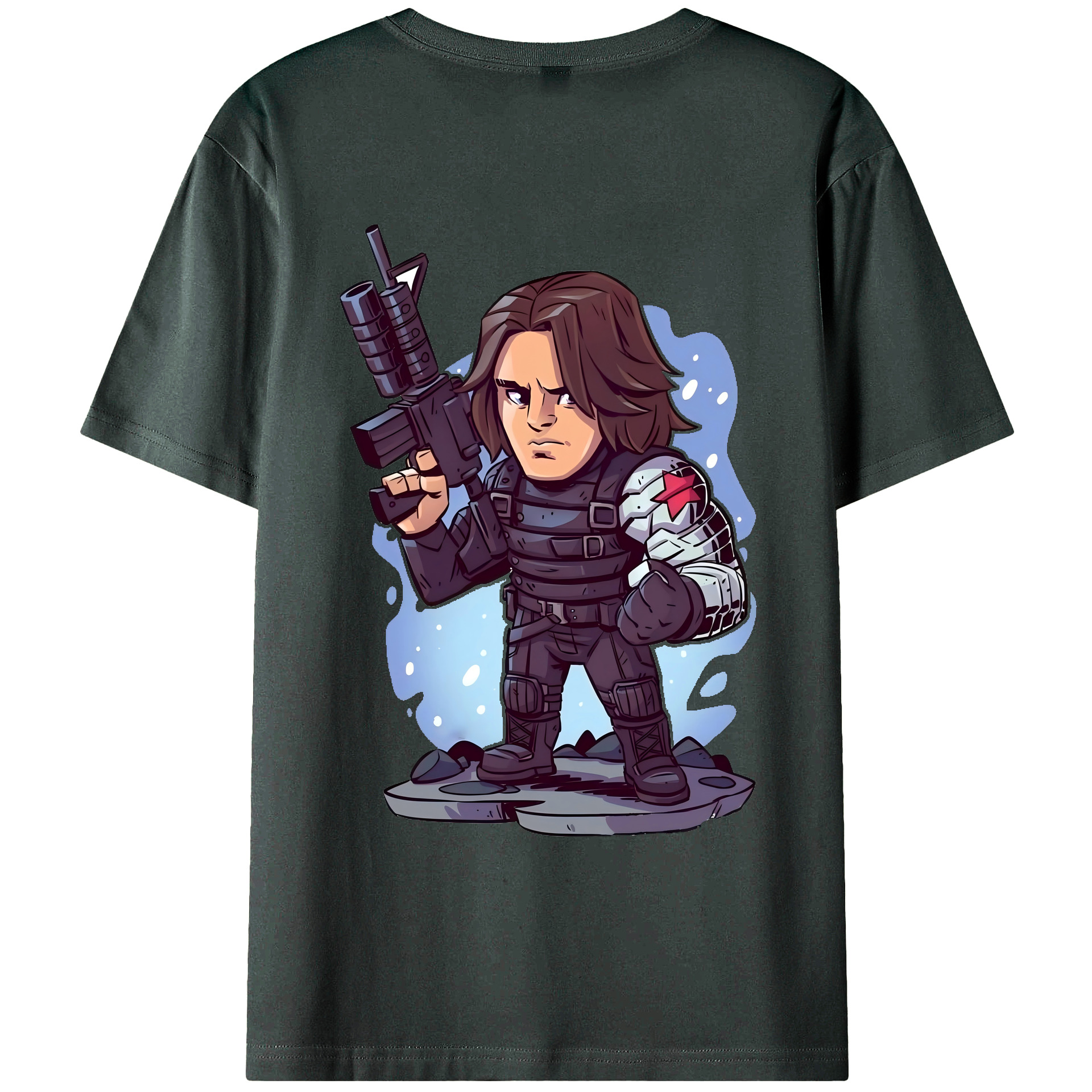 （画像用） アベンジャーズ The Avengers 綿100％ メンズ半袖Tシャツ（バックプリント） 通気性